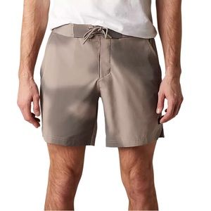 NWT Fox Racing Essex Hybrid Volley Print Shorts - Taupe - L